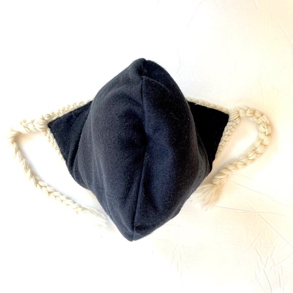 Nepal Fair Isle Heavy Wool Knit Sherpa Hat OS Fleece Lined Ear Flap Long Tassel - Picture 10 of 12